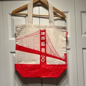 San Francisco Tote Bag with Bridge Design